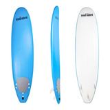 Prancha De Surf Soft 7 6 Funboard Deck Quilhas Leash